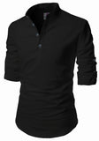 Men's Cotton Blend Fabric Full Sleeve Multi Color Combo Kurta - Pack of 2