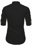 Men's Cotton Blend Fabric Full Sleeve Multi Color Combo Kurta - Pack of 2
