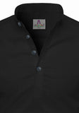 Men's Cotton Fabric Roll Up Sleeve Black Kurta