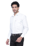 Men's Cotton Fabric Full Sleeve Green Print Shirt