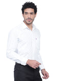 Men's Cotton Fabric Full Sleeve Green Print Shirt