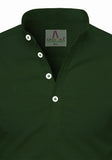Men's Cotton Fabric Roll Up Sleeve Green Kurta