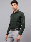 Apektra Men's Regular Fit Full Sleeve Spread Collar Premium Cotton Casual Shirt for Men