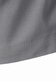 Men's Cotton Fabric Half Sleeve Grey Kurta