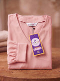 APEKTRA Mustard Gold Crepe V-Neck Puff Sleeve Elegant Top