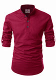 Men's Cotton Blend Fabric Full Sleeve Multi Color Combo Kurta - Pack of 2