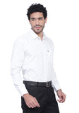 Men's Cotton Fabric Full Sleeve Maroon Print Shirt