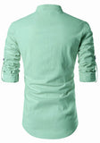 Men's Cotton Fabric Zip Closer Pista Kurta