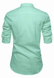 Men's Cotton Fabric Roll Up Sleeve Pista Kurta