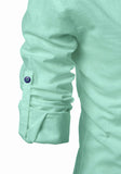 Men's Cotton Fabric Contrast Design Pista Kurta