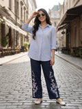 APEKTRA Classic White Rayon Shirt – Elegant 3/4 Sleeve Smart Fit