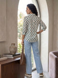 APEKTRA Classic White Rayon Shirt – Elegant 3/4 Sleeve Smart Fit