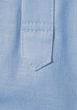 Men's Cotton Fabric Half Sleeve Sky Blue Kurta