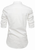 Men's Cotton Fabric Contrast Design White Kurta