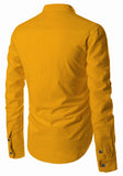 Men's Cotton Fabric Zip Closer Yellow Kurta