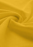 Men's Cotton Fabric Roll Up Sleeve Yellow Kurta